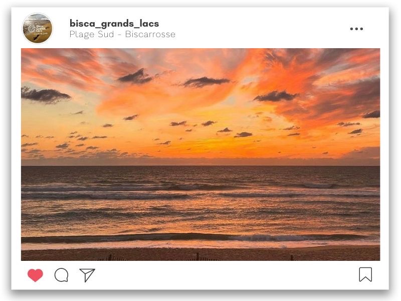 Coucher de soleil à Biscarrosse-Plage