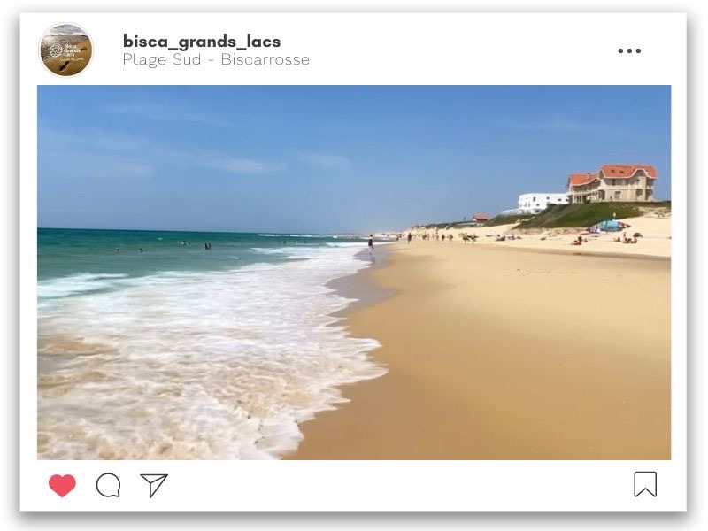 La plage Sud de Biscarrosse au Printemps