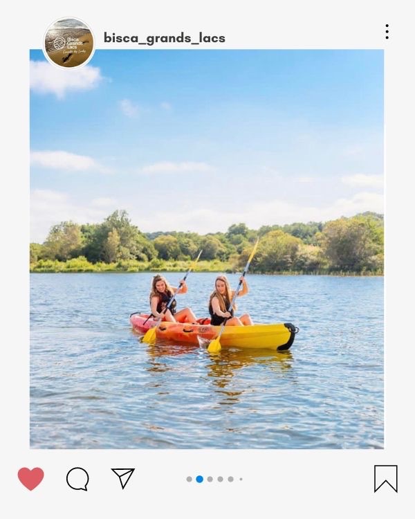 Session canoë-kayak sur le Lac Sud à Gastes