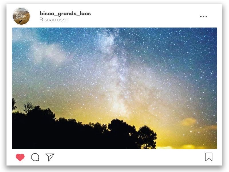 Ciel étoilé à Biscarrosse