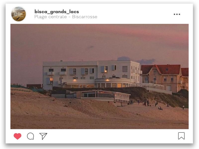 Coucher de soleil à la Plage Sud de Biscarrosse 