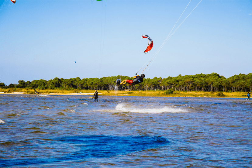 Kite surf sur les lacs