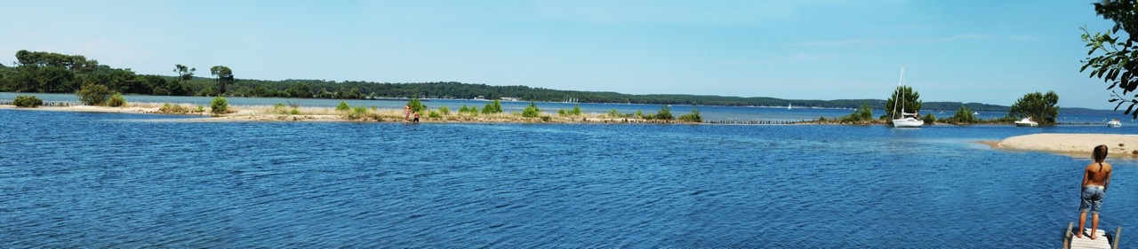 Le lac de Cazaux-Sanguinet à Biscarrosse