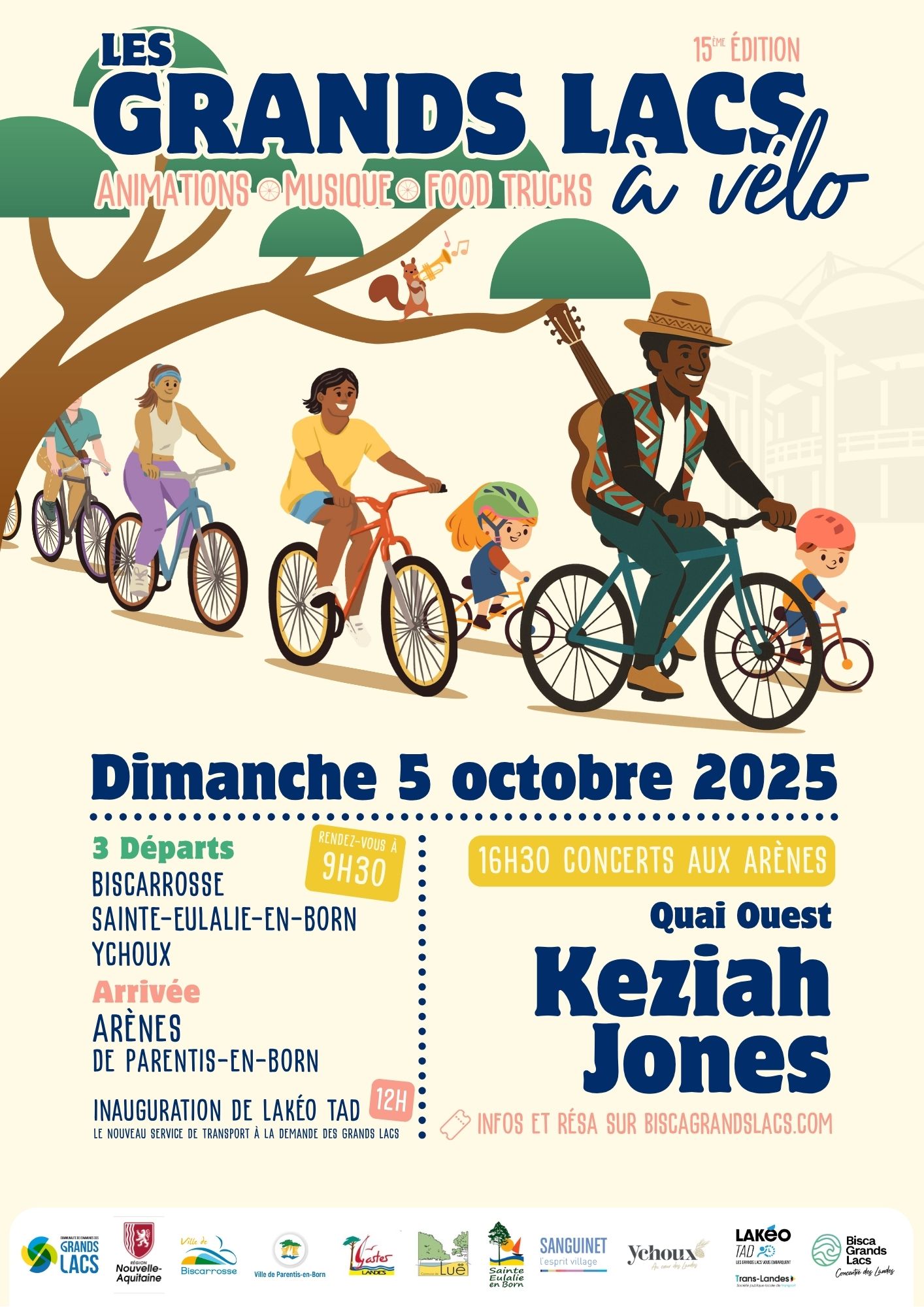 Affiche Les Grands Lacs à vélo édition 2025 