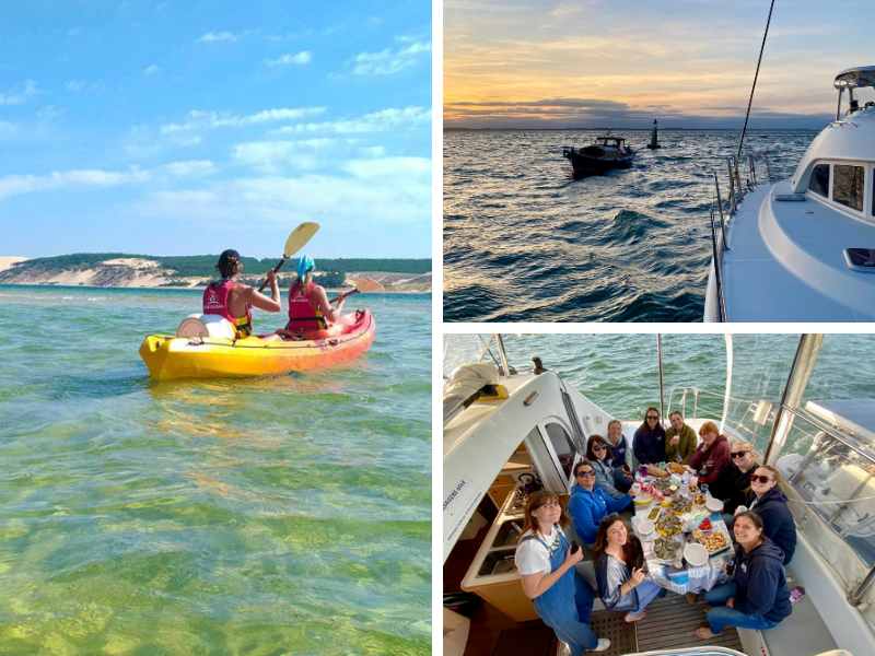 Les activités pour une journée entre amis sur le Bassin d'Arcachon