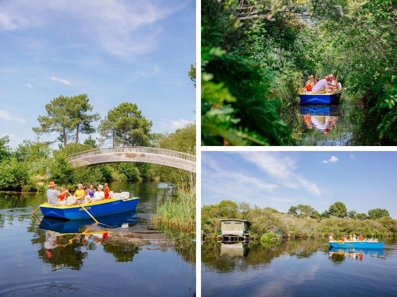 Balade barque marais Bisca Grands Lacs