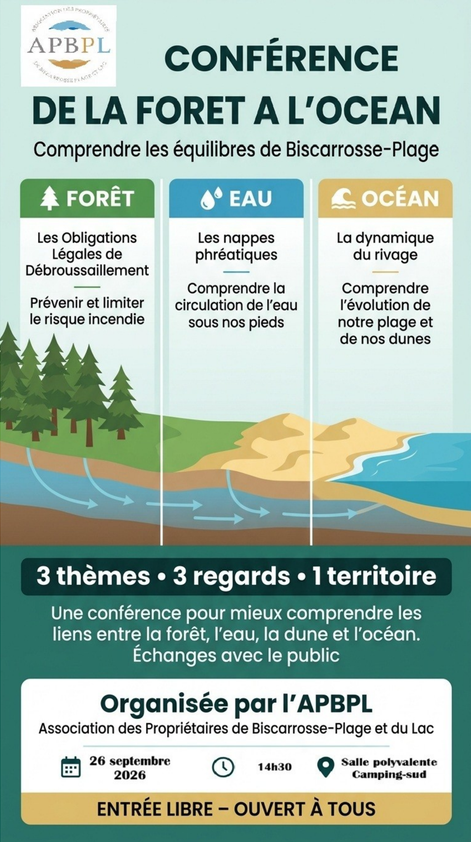 Conférence de la forêt à l'océan, le 26 septembre 2026