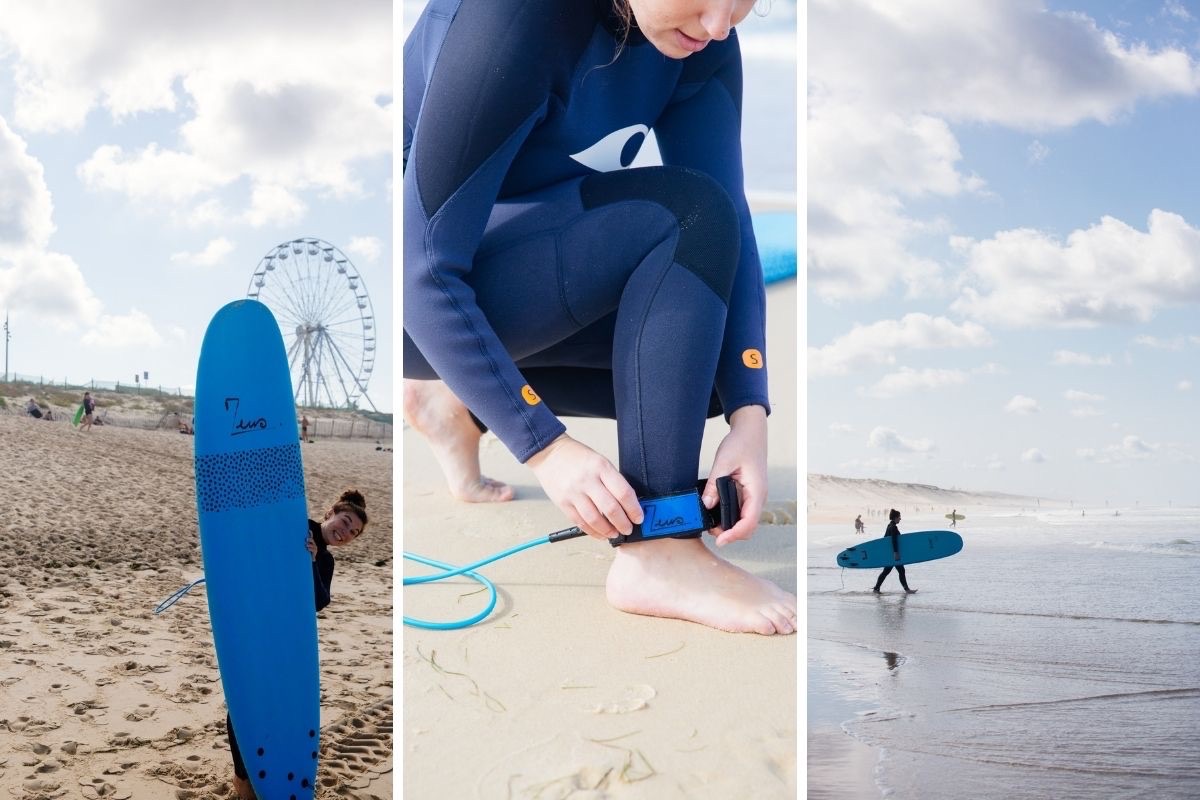 cours de surf biscarrosse