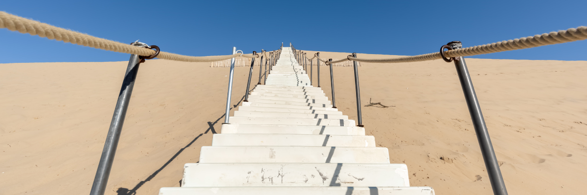 Escalier à la Dune du Pilat
