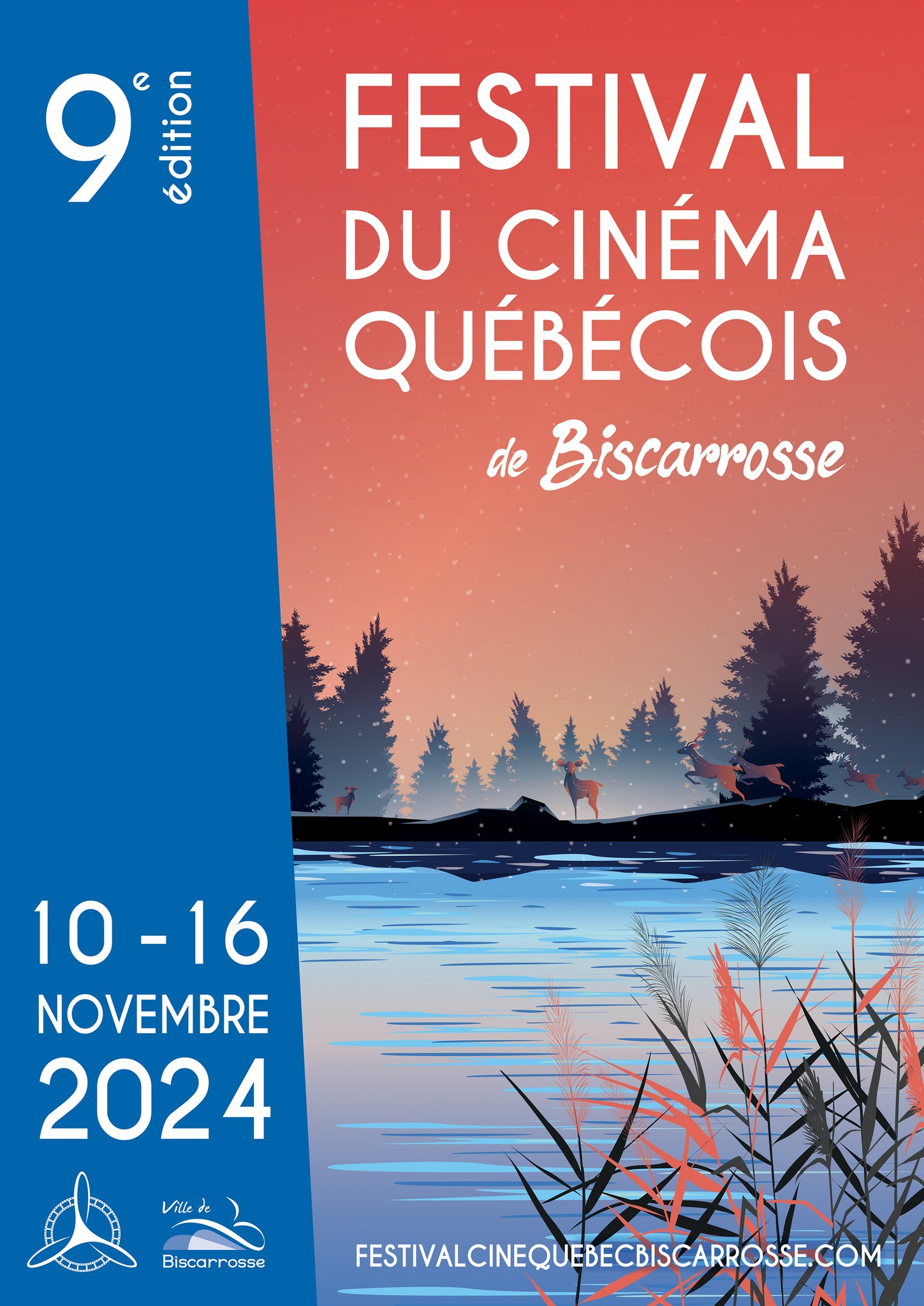 Affiche festival du cinéma Québécois 2024
