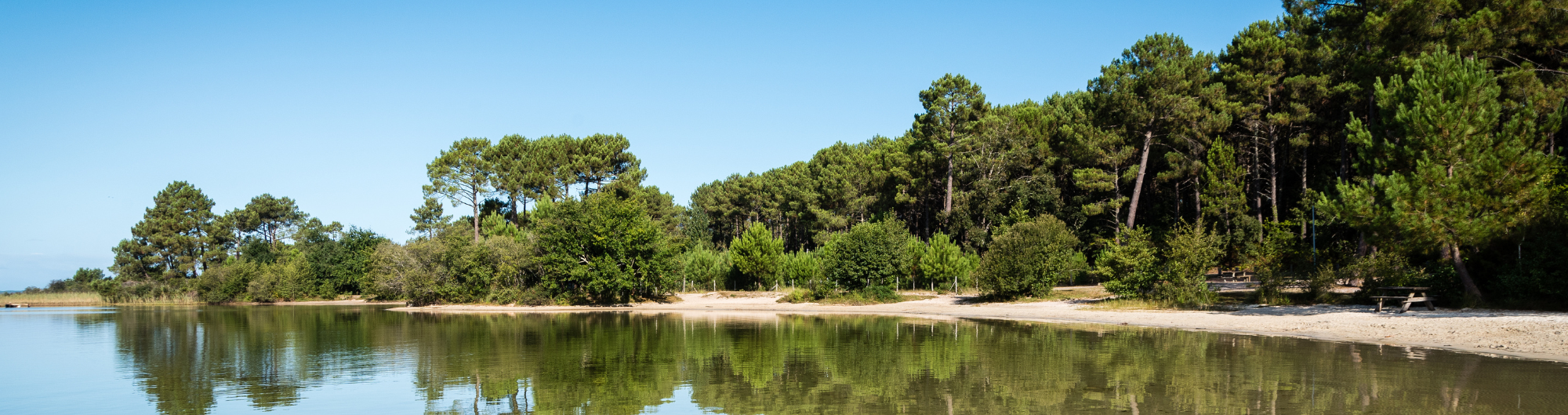 Le Lac de Sanguinet, dans les Landes