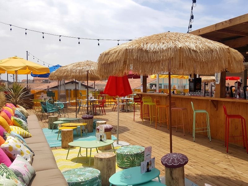 La terrasse du Rooftop à Biscarrosse-Plage