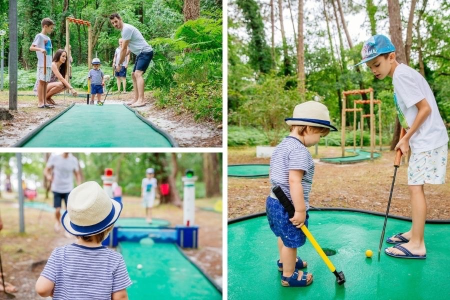 minigolf famille