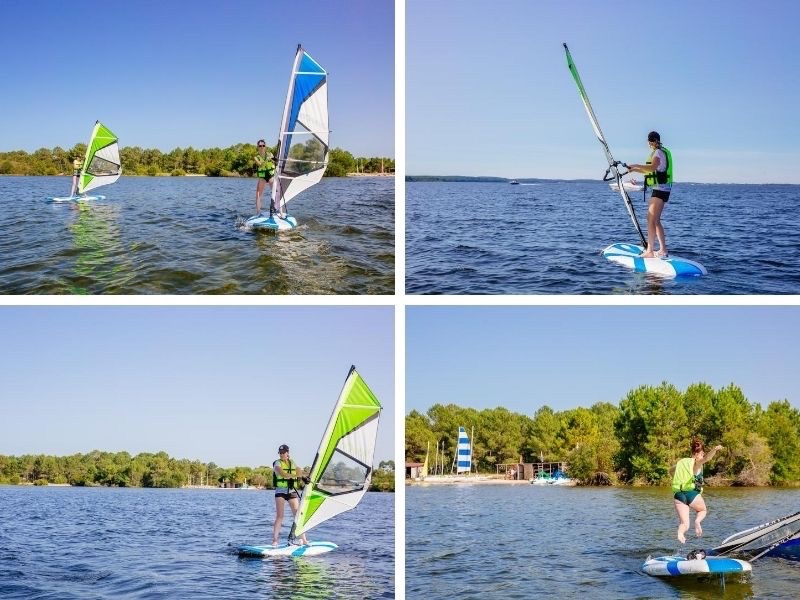 Planche à voile, activité nautique Biscarrosse lac