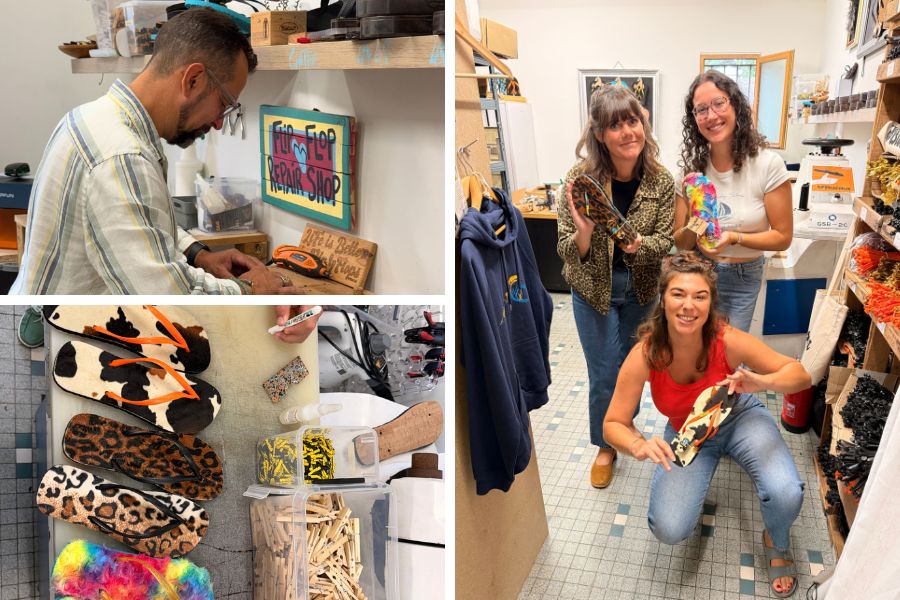 Atelier de fabrication de tongs personnalisées Biscaïa