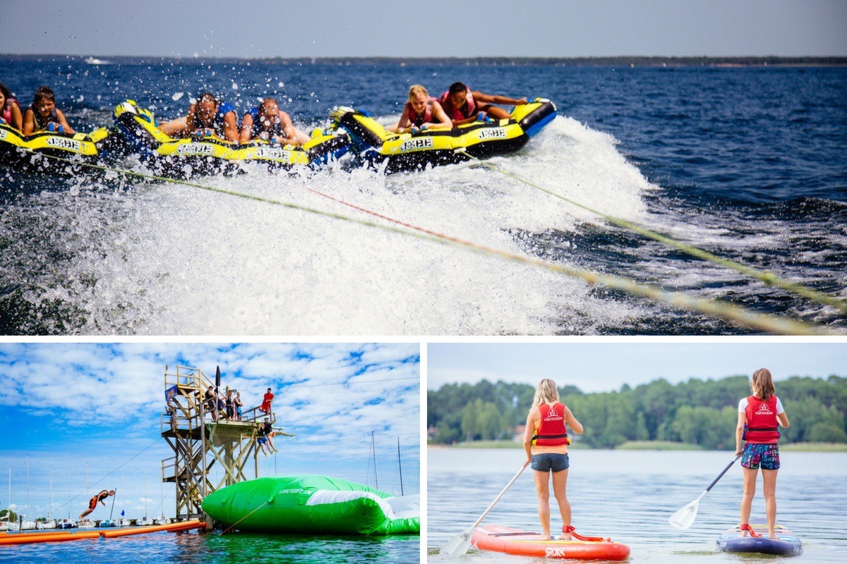 Activités nautiques sur les lacs