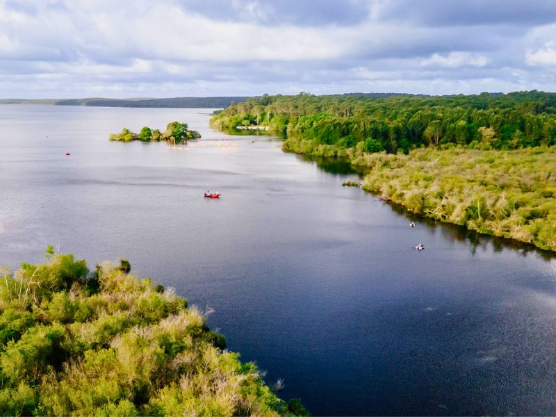 Sortie pêche sur le lac de Biscarrosse dans les Landes