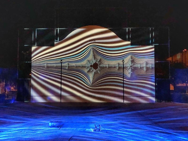 Le spectacle son et lumières de Biscarrosse