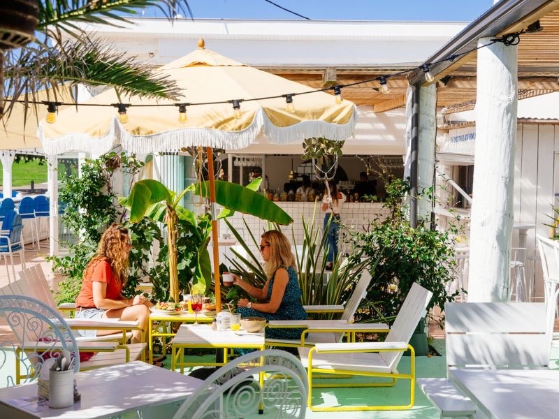 La terrasse du restaurant du Surf Palace à Biscarrosse-Plage