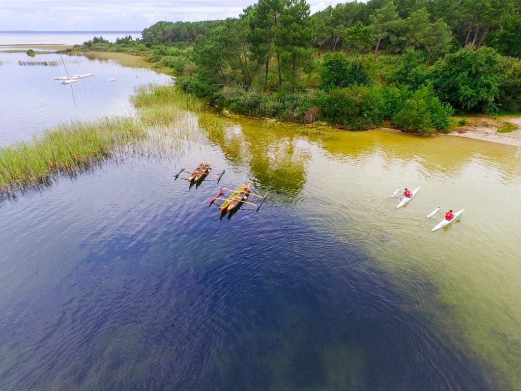 Paddle sur le lac de sanguinet