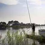 Pêche sur le lac de biscarrosse
