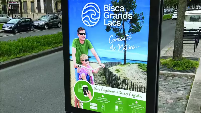Campagne d'affichage Bisca Grands Lacs à Bordeaux