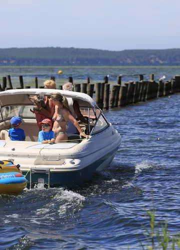 Balade bateau sur le lac de Sanguinet