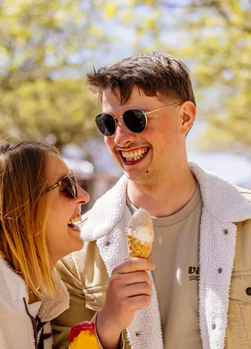 Glace à Biscarrosse-Plage pendant les vacances