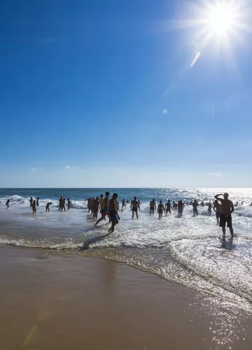 Baignade à l'océan