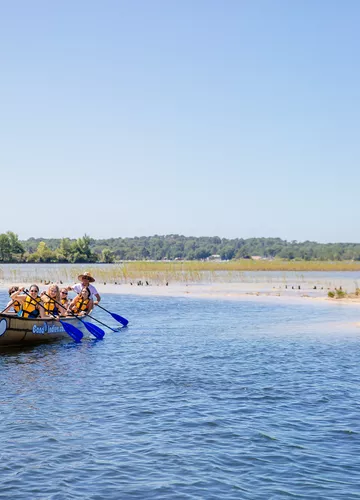 canoe indien à bisca grands lacs