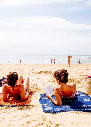 Sur la plage de Biscarrosse