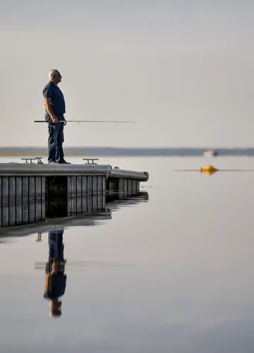 Sur le lac de Biscarrosse