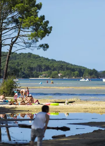 Les plages du lac de Biscarrosse