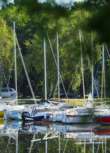 Le port de plaisance de Sainte Eulalie en Born