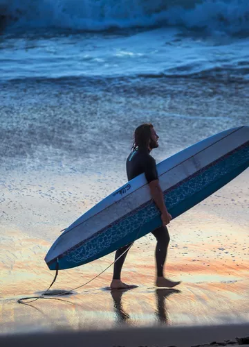 Surf à l'océan