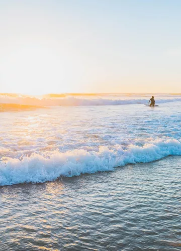 vagues océanes sur les plages de Biscarrosse