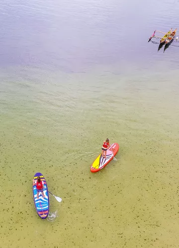 Paddle sur le lac de sanguinet