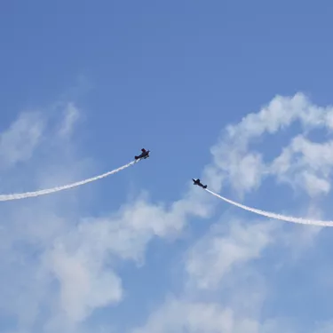 Le show aérien à Biscarrosse dans les Landes