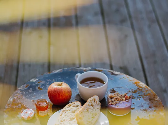 Petit déjeuner sur le lac