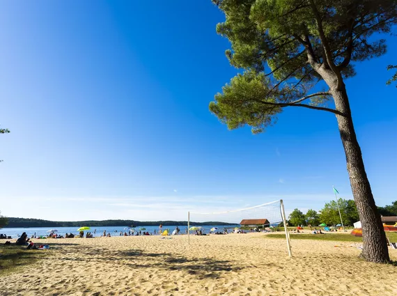 Plage lacustre de sainte Eulalie en Born