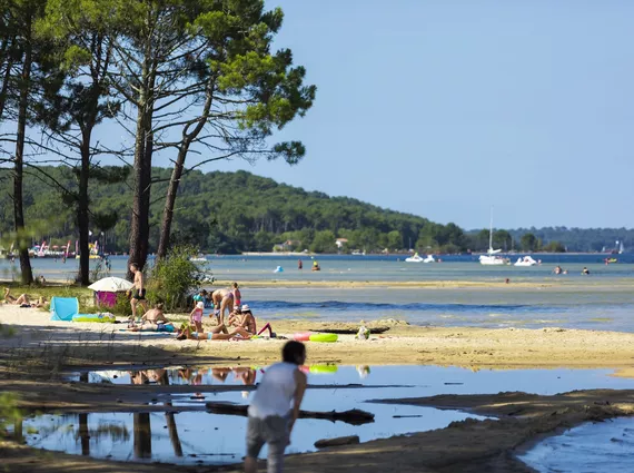 Les plages du lac de Biscarrosse