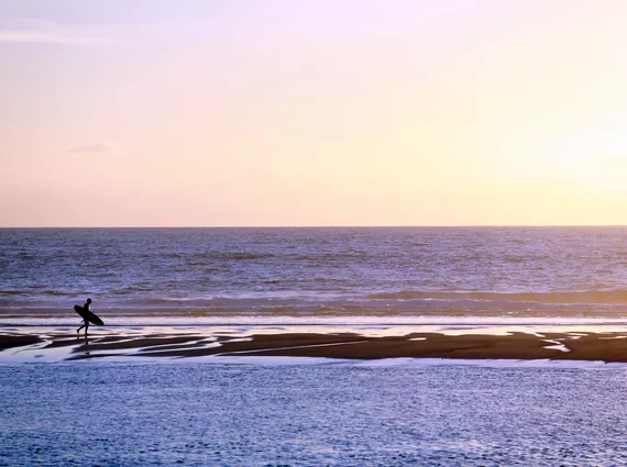 La plage du Vivier à Biscarrosse