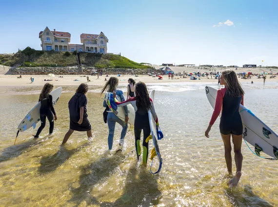 La plage Sud de Biscarrosse