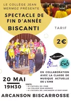 AFFICHE ENTIERE -SPECTACLE FIN D'ANNEE BISCANTI - 2025