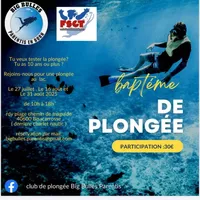 affiche baptème plongée
