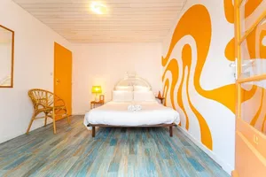 Au Bon Landais chambre jaune 6